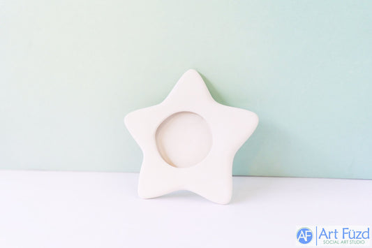 XX-Small Flat Puffy Star Cookie or Bisquie with Face on Each Corner ~ 1.5 x 1.5