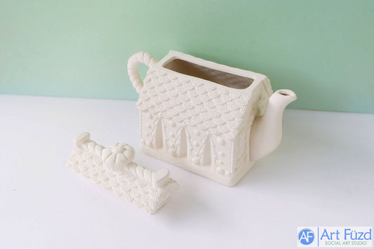 *Candy Lebkuchen Teekanne Haus Box mit Deckel ~ 8,75 x 4,5 x 5,5