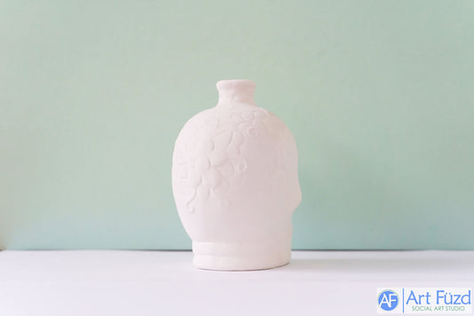 Day of the Dead Sugar Skull Decanter (32 oz.), includes Cork ~ 5 x 4 x 6.5