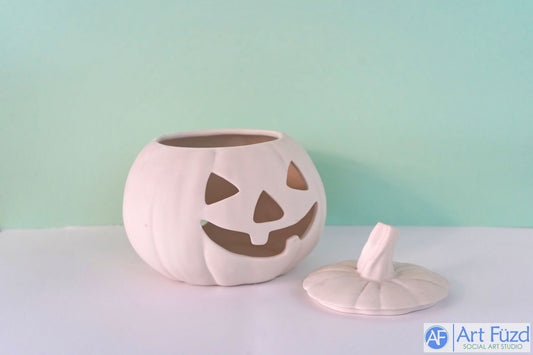 Linterna grande de Jack-O-Lantern con tapa, incluye kit de iluminación ~ 8 x 8