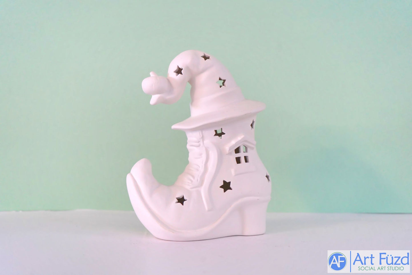 *Hexenstiefel-Laterne ~ 6,25 x 3,5 x 8