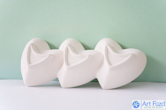 Tri-Sectional Heart Dish ~ 12.5 x 8.5 x 2