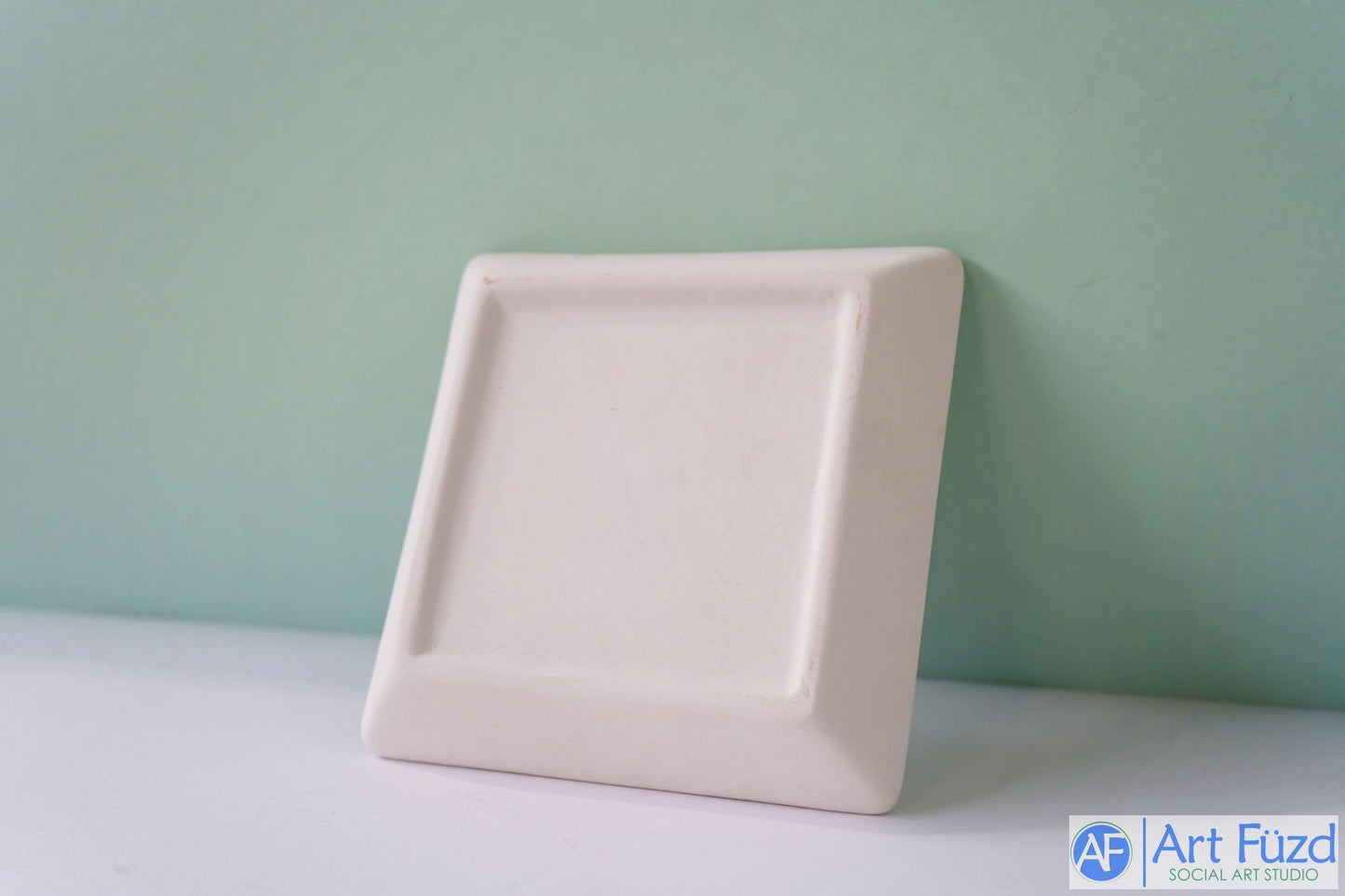 Square Embossed Cannabis Leaf Dish ~ 5 x 5 x 0.75