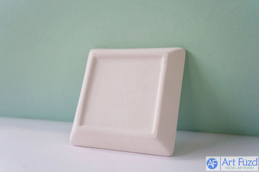 Square Embossed Cannabis Leaf Dish ~ 5 x 5 x 0.75