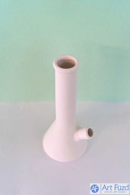 Classic Beaker Bong, inc. Glass Bowl and Silicone Downstem ~ 4.5 x 4 x 10.5