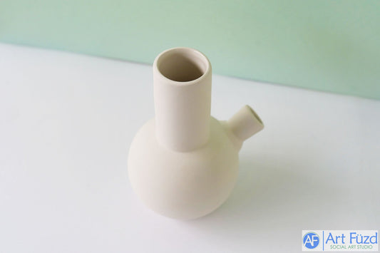 Old School Beaker Bong, inc. Glass Bowl and Silicone Downstem ~ 5.5 x 4 x 7