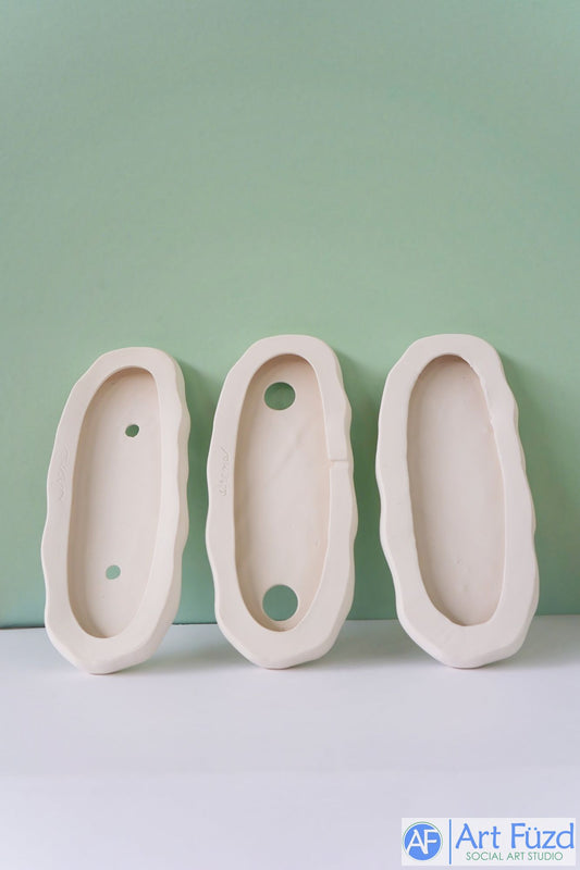 Base o plataforma grande, plana, larga y deforme (tres estilos) ~ 11,75 x 5 x 0,75