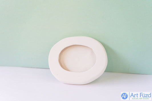 Kleine ovale Basis oder Plattform ~ 5 x 4,25 x 0,50