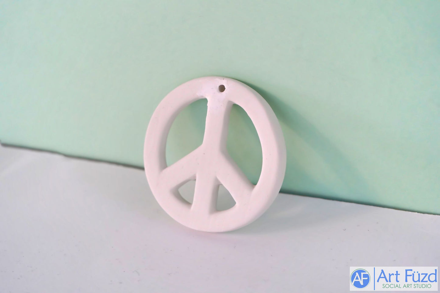 Flat Peace Sign Holiday Ornament ~ 3 in. dia.