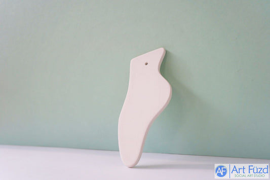 Flat Ballet Slipper Holiday Ornament ~ 5 x 2