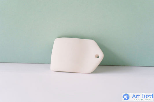 Flat Holiday Ornament or Gift Tag - Baby Girl's First Christmas