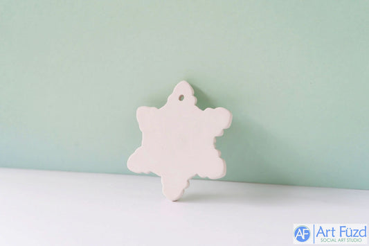 Flat Snowflake Holiday Ornament ~ 3.5 in. wide