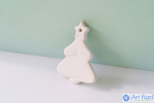 Flat Christmas Tree Holiday Ornament ~ 3.5 in. high