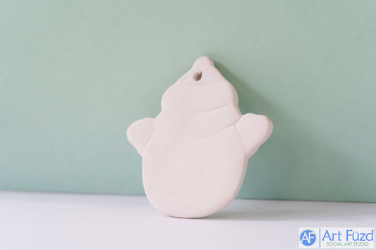 Flat Snowman Holiday Ornament ~ 3.5 in. high