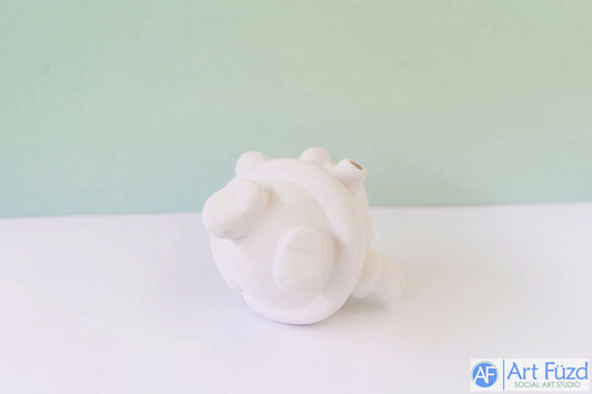 Flying Chubby Santa Holiday Ornament, includes Hook ~ 4.25 x 4.25