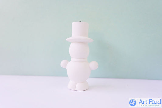 *Small Snowman Wearing Top Hat Holiday Ornament with Hook ~ 2.5 x 2 x 4.25