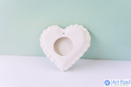 *Flaches verziertes Herzornament „Weihnachten ist Familie“ ~ 4 x 0,5 x 3,75