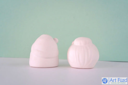 Round Santa Claus Face Holiday Ornament ~ 2 x 1.75 x 2