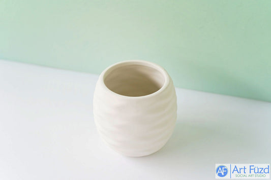 Small Round Ocean Drift Planter ~ 3.5 in. dia. x 3.5 in. high