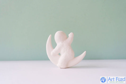 Snowbaby On Moon ~ 3.25 x 1.5 x 3.5