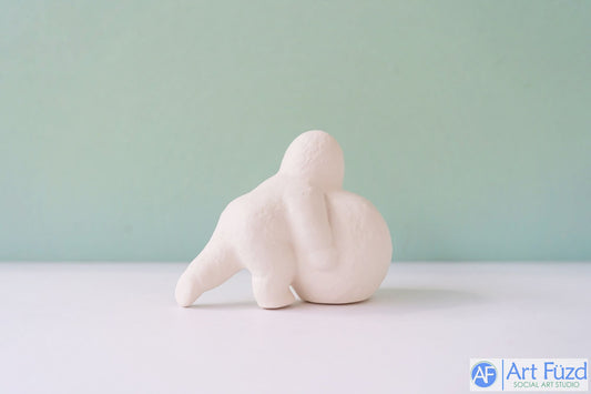 Snowbaby Pushing Snowball ~ 3.25 x 2 x 3