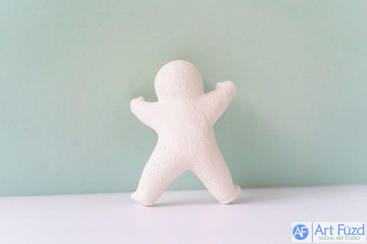 Standing Snowbaby with Arms and Legs Outstretched ~ 2.5 x 1 x 3