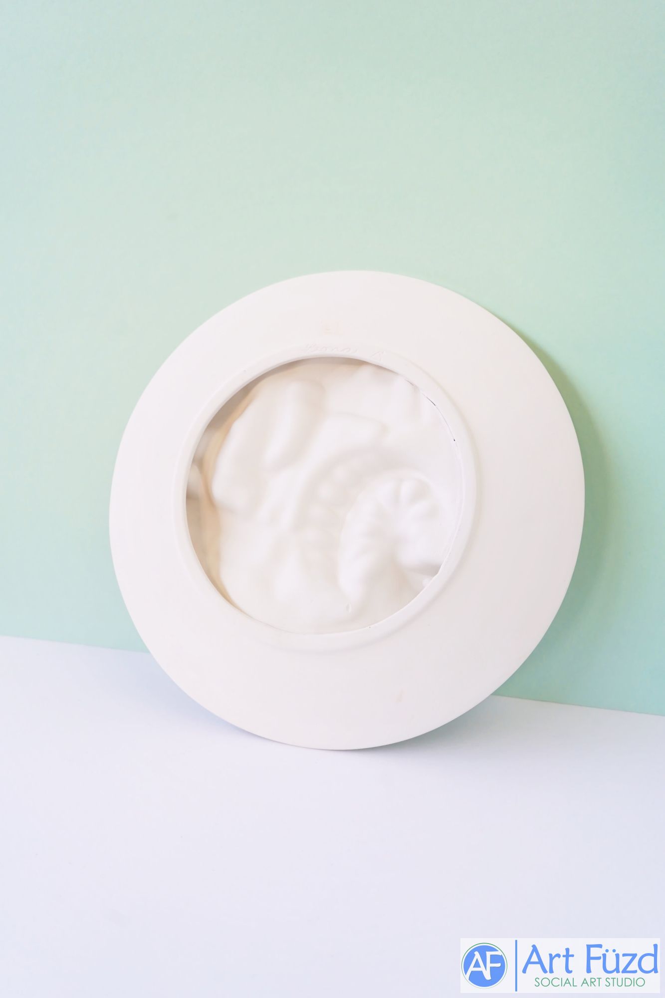 Large Decorative Plate with Farmhouse ~ 11 x 11 x 1.25