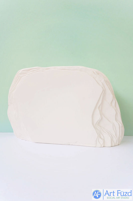 Large Southwest Rock with Native American Lady and Deer ~ 14 x 3 x 8.75