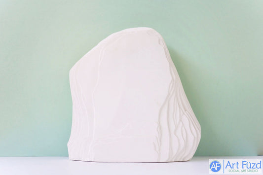 Large Southwest Rock with Native American Lady and Horse ~ 10 x 3.5 x 10