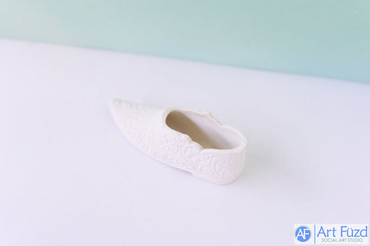 *Fancy-Schuh mit Blumenprägung ~ 5,25 x 1,75 x 1,5