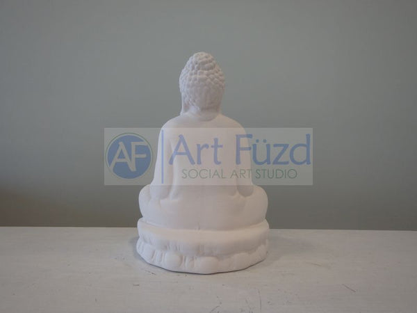 Buddha Sitting Figurine ~ 3.5 in. dia. x 5.5 in. tall