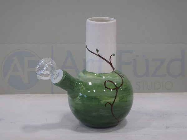 Old School Beaker Bong, inc. Glass Bowl and Silicone Downstem ~ 5.5 x 4 x 7