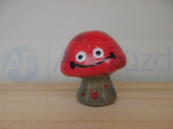 Mini Mighty Mushroom Figurine ~ 2 in. dia. x 2 in. tall