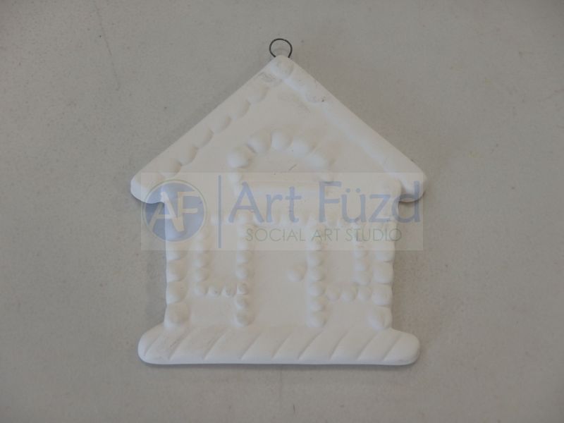 Flat Gingerbread House Holiday Ornament ~ 3.25 x 3.5