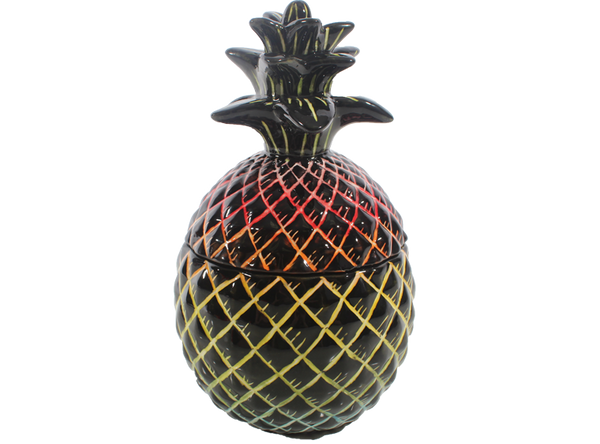 Large Pineapple Jar with Lid ~ 5 x 5 x 8.5