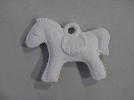 xxx-Flat Vintage Pony or Donkey Holiday Ornament ~