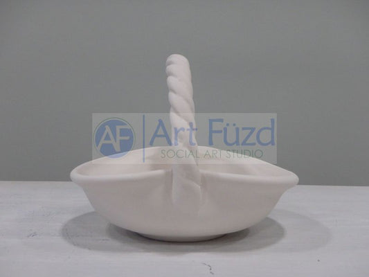 Medium Basket with Rope Handle ~ 6.25 x 5.25 x 5