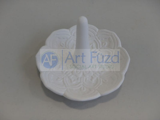 Flower Ring Holder ~ 4 in. dia. x 3 in. high