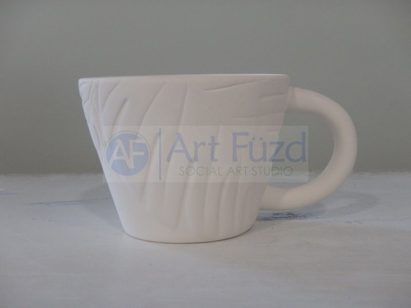 Monstera Leaf Latte Mug (10 oz.) ~ 4.25 in. dia. x 3.25 in. high