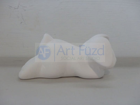 Small Sleeping Floppy Ears Bunny Figurine ~ 4 x 2.25 x 1.75