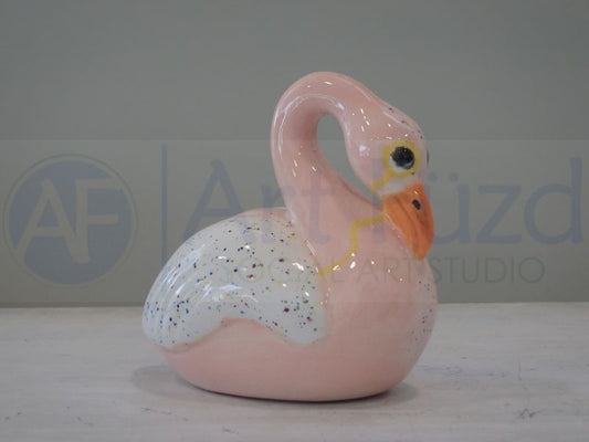 Pinki the Flamingo Party Pal ~ 4.25 x 2.5 x 3.75