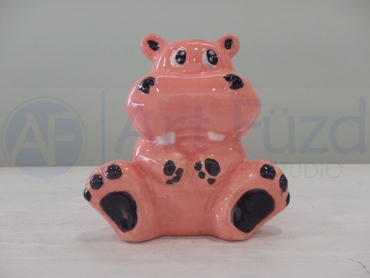 Hilda die Nilpferdfigur ~ 4,25 x 2,25 x 4