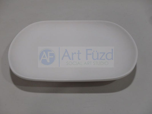 Large Roundish Bistro Charger Plate or Serving Platter ~ 12.75 x 10 x 1.25