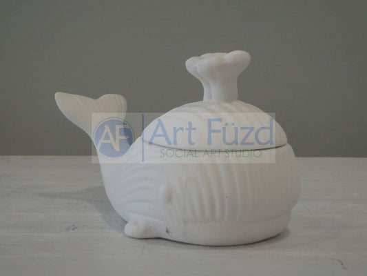 Textured Whale Box ~ 6 x 3 x 3.5