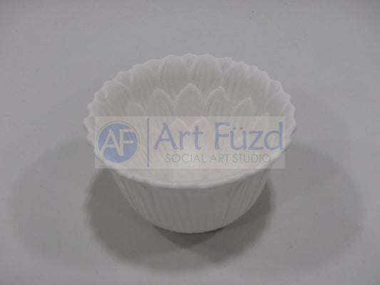 Small Vertical Sunflower Bowl ~ 4.5 in. dia. x 2.75 in. high