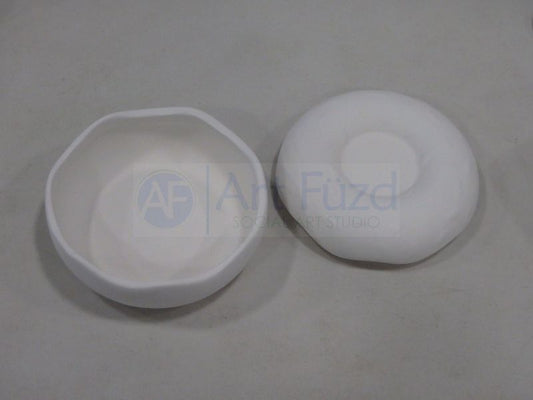 Realistic Donut Box ~ 4.5 in. dia. x 2.5 in. high