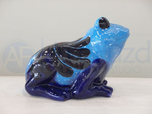 Baroque Frog Figurine ~ 8.25 x 6.75 x 5.75