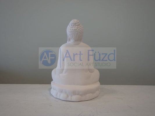 Buddha Sitting Figurine ~ 3.5 in. dia. x 5.5 in. tall