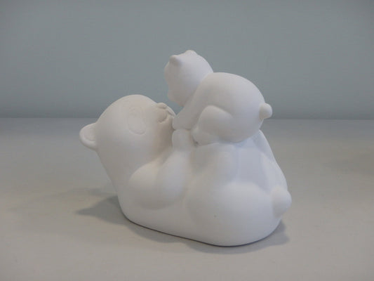 Mama and Baby Panda Figurine ~ 6.25 x 3.25 x 4.5
