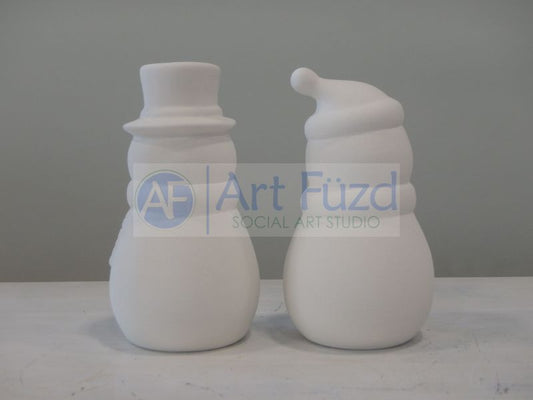 Snowmen Salt and Pepper Shaker Set ~ 2 x 2 x 4.5